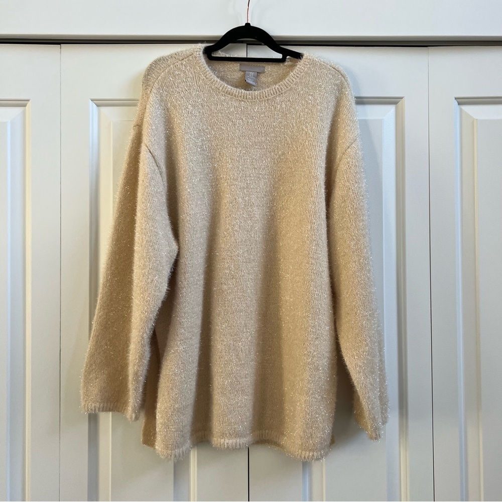 H&M Beige Crew Neck Sweater